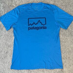 Patagonia Men's Vibrant Blue Short Sleeve Tee
